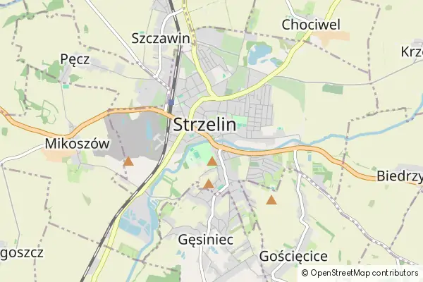 Mapa Strzelin