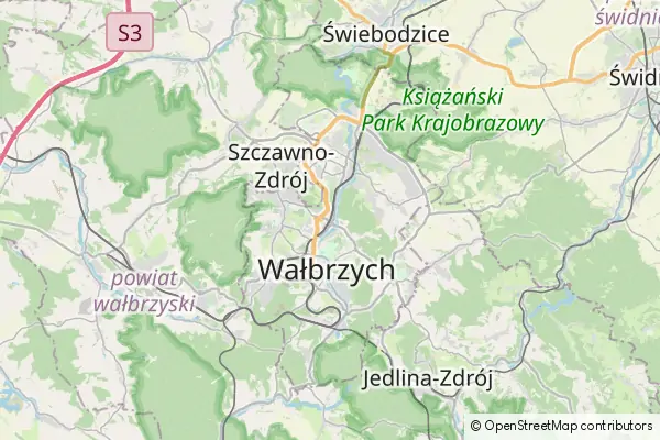 Mapa Wałbrzych