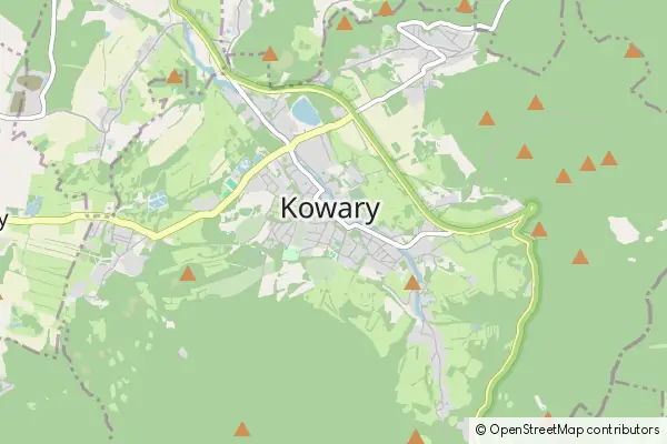 Mapa Kowary