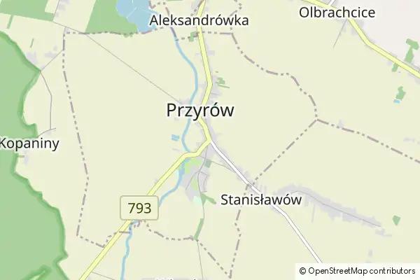 Mapa Przyrów