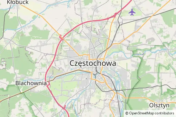 Mapa Częstochowa