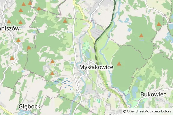 Mapa Mysłakowice