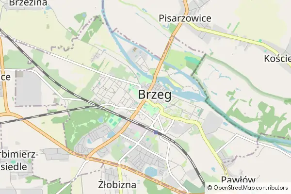 Mapa Brzeg