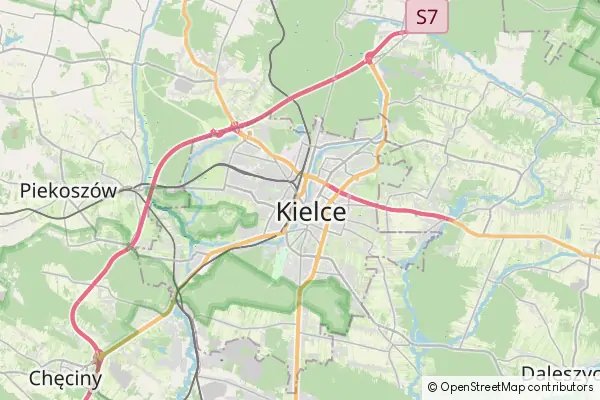 Mapa Kielce