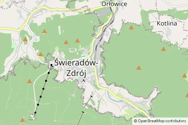 Mapa Swieradow Zdroj