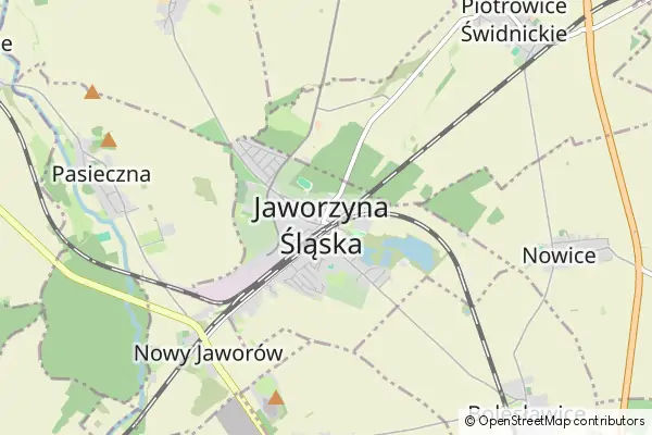 Mapa Jaworzyna Śląska