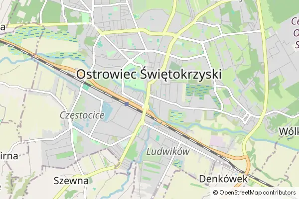 Mapa Ostrowiec Świętokrzyski