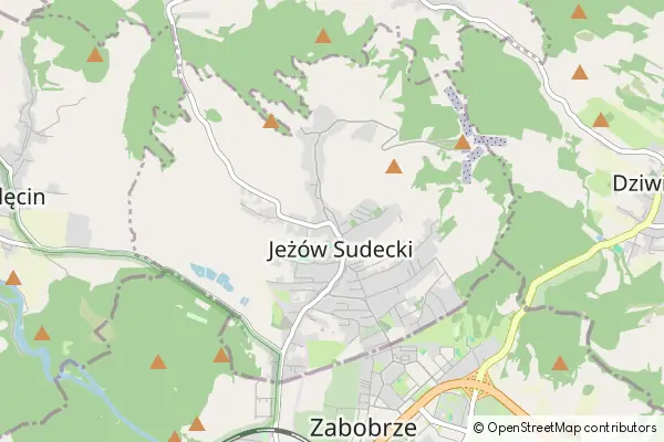 Mapa Jeżów Sudecki