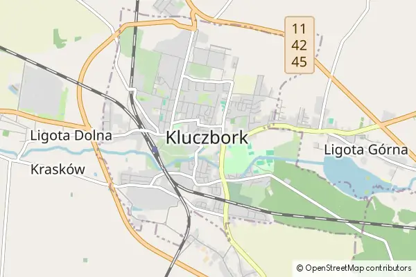 Mapa Kluczbork