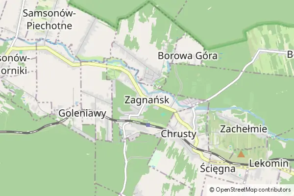 Mapa Zagnańsk