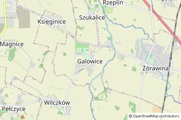 Mapa Galowice