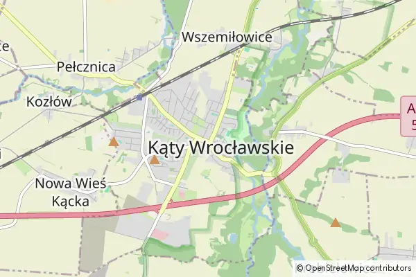 Mapa Kąty Wrocławskie