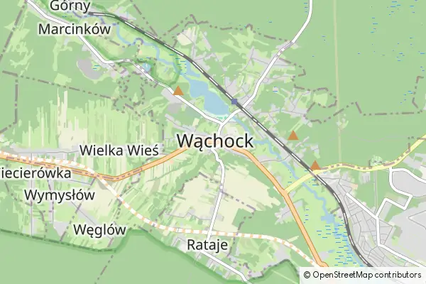 Mapa Wąchock