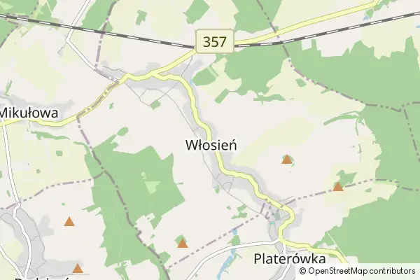 Mapa Włosień