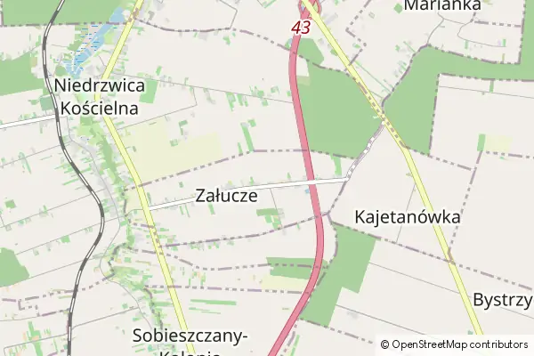 Mapa Zalucze