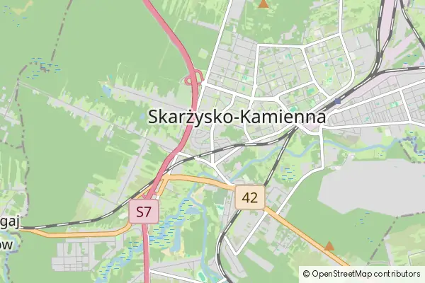 Mapa Skarżysko-Kamienna