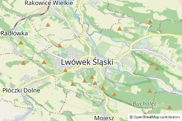 Mapa Lwówek Śląski