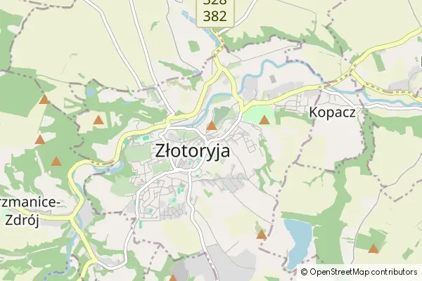 Mapa Złotoryja