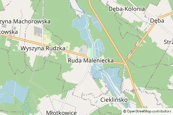 Mapa Ruda Maleniecka