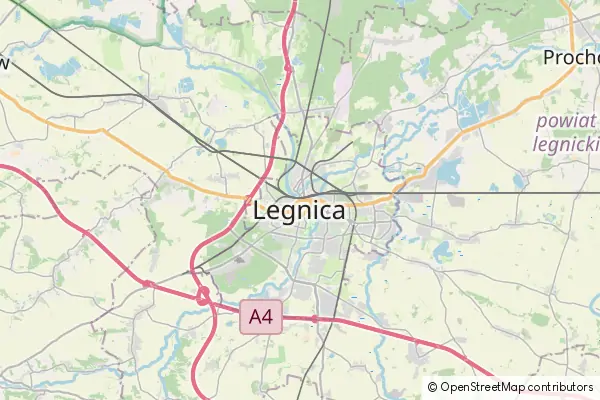 Mapa Legnica