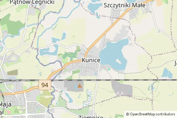 Mapa Kunice