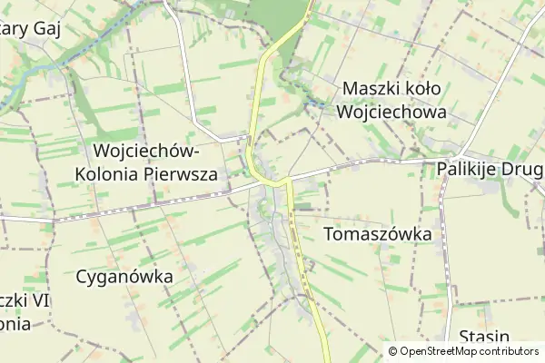 Mapa Wojciechów