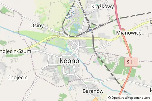 Mapa Kępno