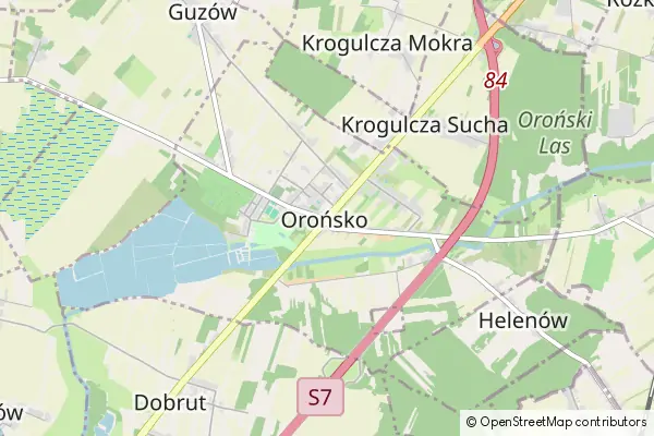 Mapa Orońsko