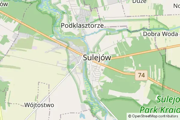 Mapa Sulejów