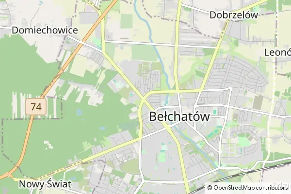 Mapa Bełchatów