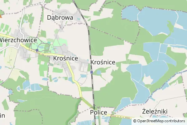 Mapa Krośnice