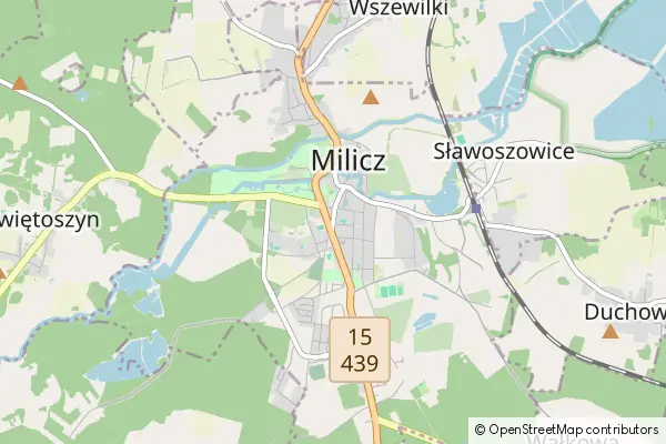 Mapa Milicz