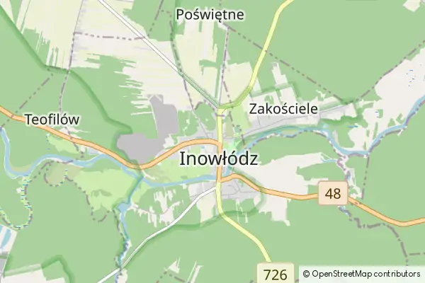 Mapa Inowłódz