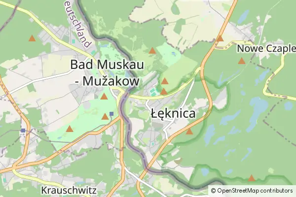 Mapa Łęknica