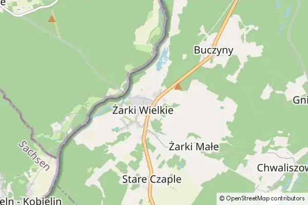 Mapa Żarki Wielkie