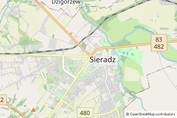 Mapa Sieradz