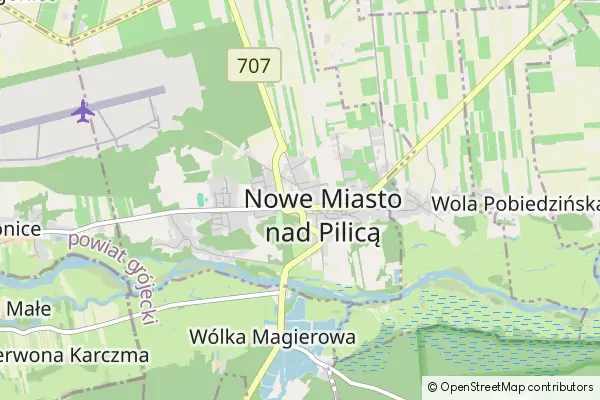 Mapa Nowe Miasto nad Pilicą