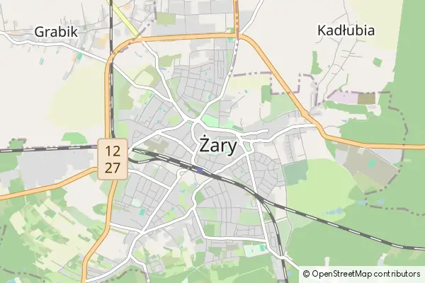 Mapa Żary