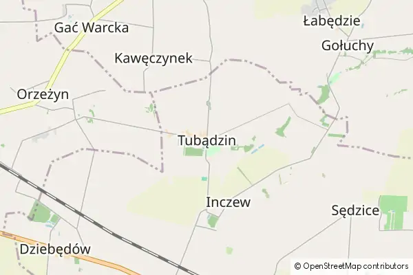 Mapa Tubądzin