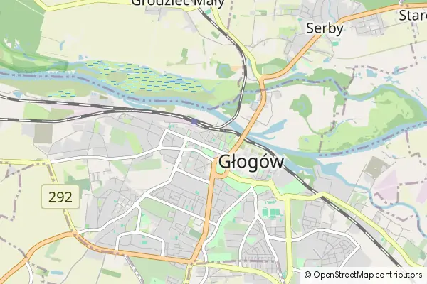 Mapa Głogów