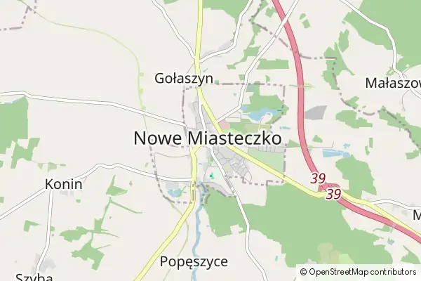 Mapa Nowe Miasteczko