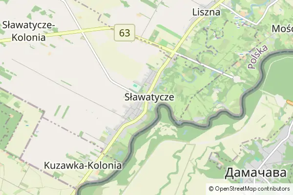 Mapa Sławatycze