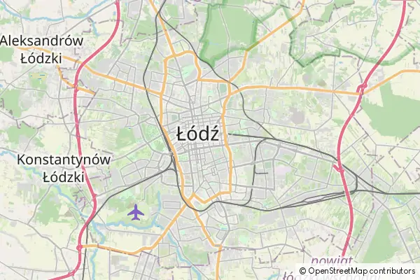 Mapa Łódź