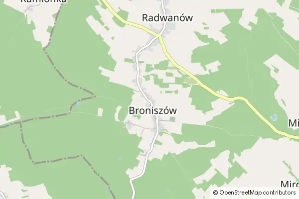 Mapa Broniszów