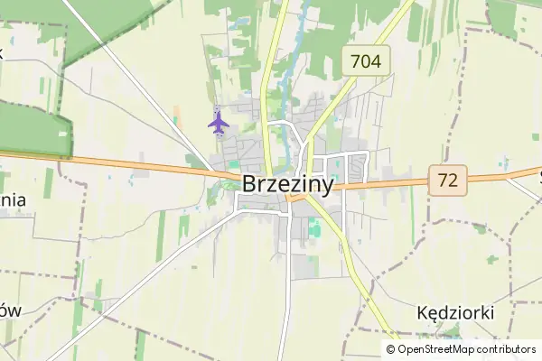 Mapa Brzeziny