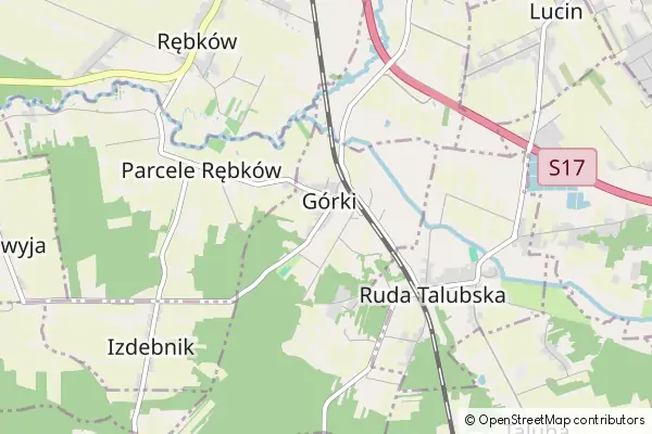 Mapa Górki