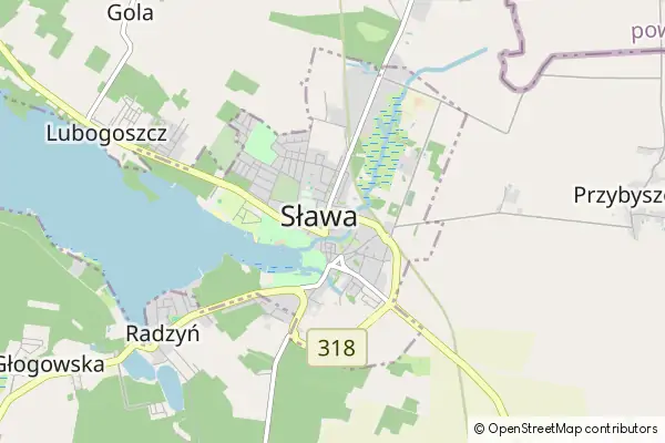 Mapa Sława