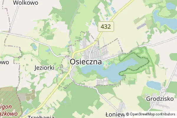 Mapa Osieczna