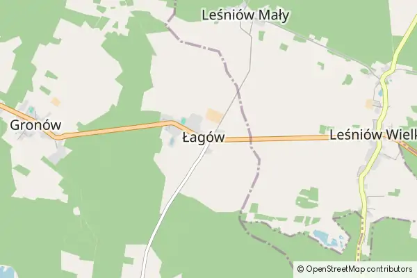 Mapa Łagów