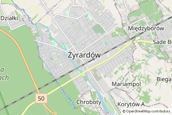 Mapa Żyrardów